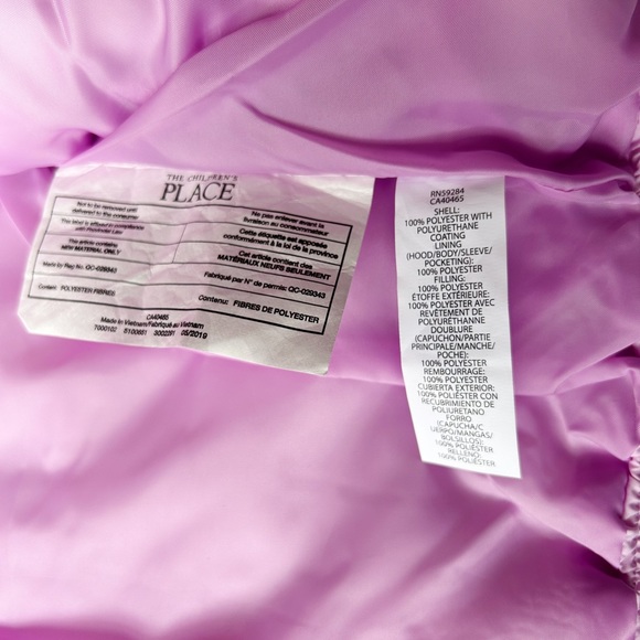 NWT Children’s Place Toddler Girls Hooded Puffer Jacket - Picture 4 of 6